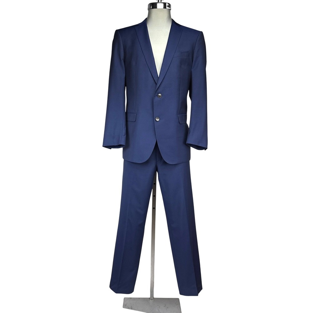 SAND COPENHAGEN x Vitale Barberis Canonico Blue Wool Mohair 2pc Suit Mens 40R